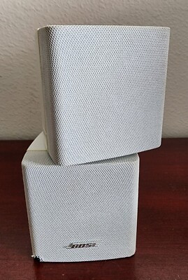 #ad BOSE DOUBLE CUBE ACOUSTIMASS LIFESTYLE SPEAKER. WHITE. WORKS GREAT $49.99