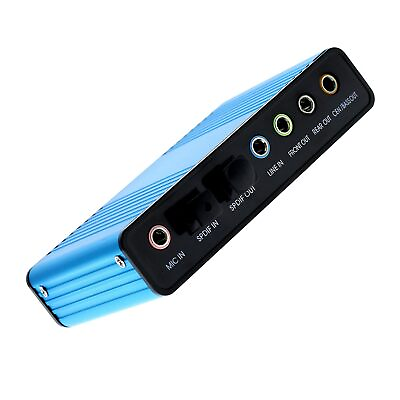 #ad Usb 2.0 External Sound Card 6 Channel 5.1 Surround Adapter Audio S Pdif For Pc $34.99