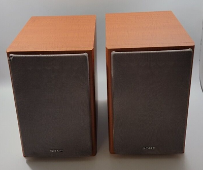 #ad #ad Sony SS CPX1 Stereo Speakers 40W Bookshelf Speakers 4ohm Tested $39.95