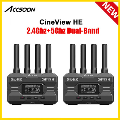 #ad US Accsoon CineView HE 2.4GHz5GHz HDMI Wireless Video Transmission System TXRX $469.00