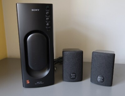 #ad Sony Speaker System SRS D2 Active Sub Woofer 2 SRS 002 Sony Speakers Surround $40.00
