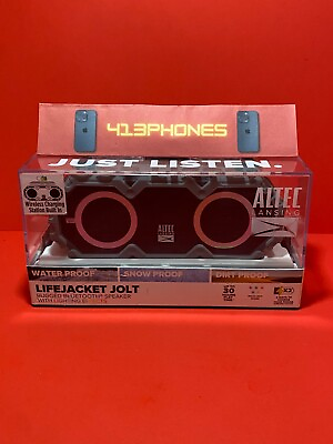 #ad Altec Lansing Lifejacket Jolt Bluetooth Speaker Waterproof 30hrs Black OPEN BOX $39.97