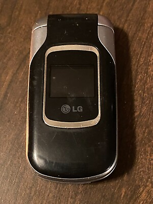 #ad Y2K LG LG220CM Tracfone Flip Cell Phone Black Parts or Repair only Sold as is $21.95