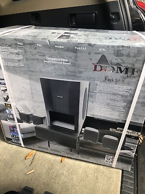 #ad BRAND NEW Dome Flax 6 Piece 5.1.2 Home Theater Smart Surround Sound System $500.00