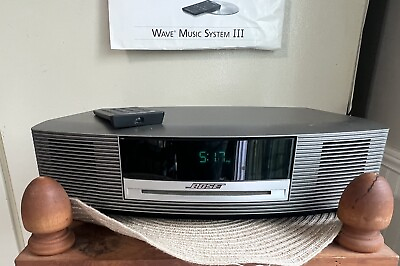 #ad Bose Wave Music System III Graphite Gray With 2 Remotes Owner Manual $300.00