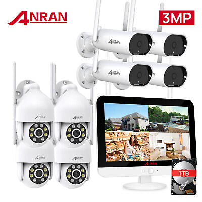 #ad ANRAN Security Camera System 8CH 5MP HD NVR Home Outdoor Wireless WIFI CCTV 1TB $409.99