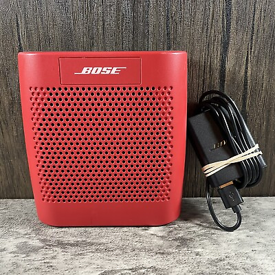 #ad Bose SoundLink Color Bluetooth Speaker Red Fully Tested Works With Charger $79.99