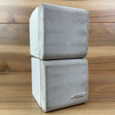 #ad Bose White Wired Double Cube Speaker For Bose Lifestyle Acoustimass Parts Only $16.99