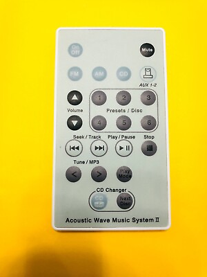 #ad Genuine FOR BOSE Acoustic Wave Music System II Remote Control white $13.59