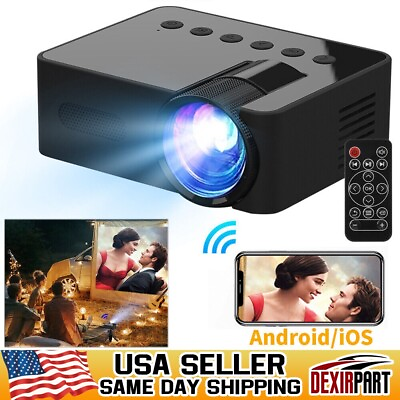 #ad Mini Projector LED HD 1080P Home Cinema Set Portable Home Theater LCD Projector $31.75
