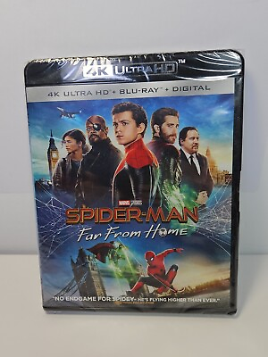 #ad Spider Man: Far From Home 4K Ultra HD Blu ray 2019 NEW SEALED Zendaya $13.83