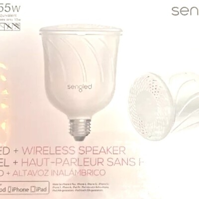 #ad Sengled 55W Pulse LED Light Bulb JBL Bluetooth Speaker Works Great Sound 1 Bulb $19.99