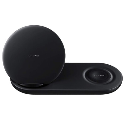 #ad Samsung Wireless Charger DUO Fast Charge Stand amp; Pad EP N6100 Black $39.95