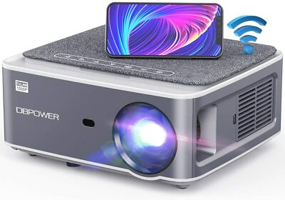#ad WiFi Video Projector DBPOWER Native 1080P 4K Full HD Home Theater Projector $202.99