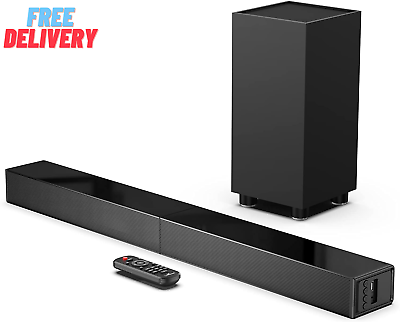 #ad 2.1 Sound Bar with Subwoofer Soundbar for TV Surround Sound System with Blueto $92.14