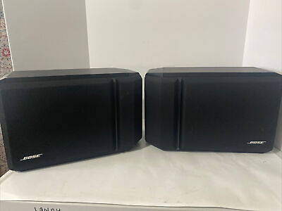 #ad Bose 201 Series IV Direct Reflecting Black Finish Left Right Matched Speakers $64.00