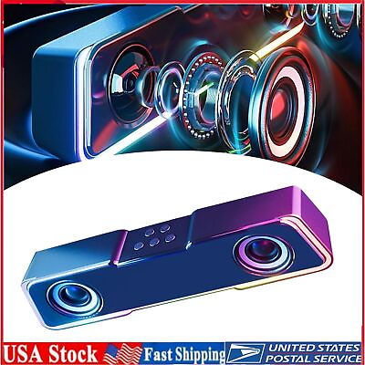 #ad Colorful Bluetooth SpeakerUpgraded Subwoofer High Power Speaker Wireless For Tv $19.99