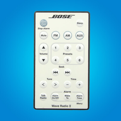 #ad Geuine Bose Wave Radio II AWR1B1 AWR1B2 Music System Remote Control White $13.00