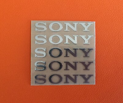 #ad 5 pcs Sticker for Sony Silver Logo TV PlayStation Game Laptop Desktop 30mm x5mm $9.99