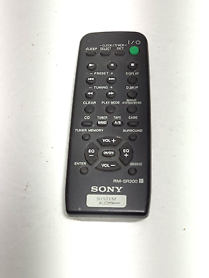 #ad Genuine Sony System Audio Remote Control RM SR200 $11.50