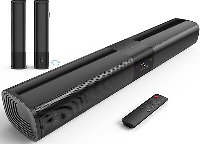 #ad Sound Bar Immersive Surround Sound System Convertible Tower Speakers Bluetooth $47.99