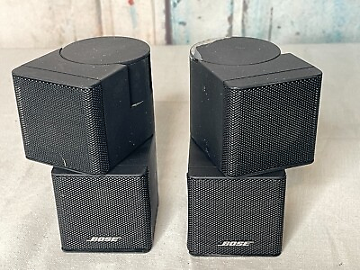 #ad Bose Lifestyle Satellite Jewel Mini Double Cube Speaker Black Lot of 2 $55.00