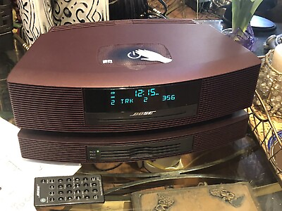 #ad Bose Wave Music System III Limited Edition Burgundy Touch Panel W 3 Cd Changer $749.00