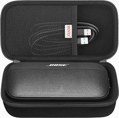 #ad Black Hard Travel Speaker Case for Bose Soundlink Flex Bluetooth Portable $33.99