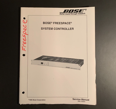 #ad BOSE Freespace System Controller ORIGINAL Service Manual 1995 $9.99