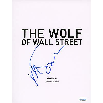 #ad #ad Martin Scorsese Signed Movie Script Cover Wolf of Wall Street Autographed ACOA 3 $499.99