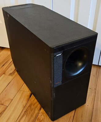 #ad Bose Acoustimass 800 Powered Speaker System Subwoofer Sub Black Tested Works $129.99
