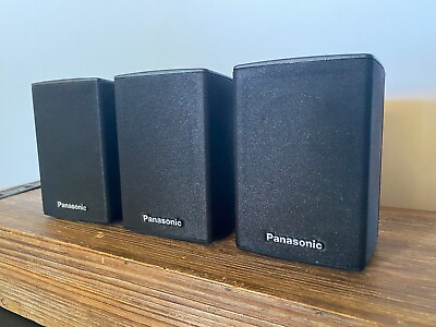 #ad Panasonic Lot of 3 Speaker Model No. SB HS470 Home System $30.00
