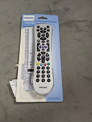 #ad Philips 4 Device Universal Remote Control Pearl White $9.98