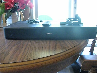 #ad Bose Solo TV Sound System Soundbar Center Powered Speaker Home Theater Black $200.00