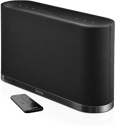 #ad iHome iW1 AirPlay Wireless Stereo Speaker System with Rechargeable Battery $52.00