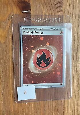 #ad Pokemon 151 Fire Basic Energy with HD swirl 11 GBP 4.99