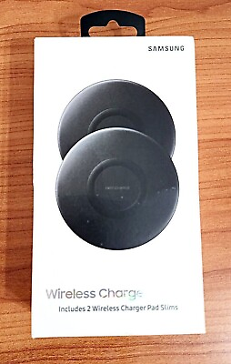 #ad NEW 2 Pack Samsung Wireless Fast Charger Stand Pad Slims Qi Certified $29.95