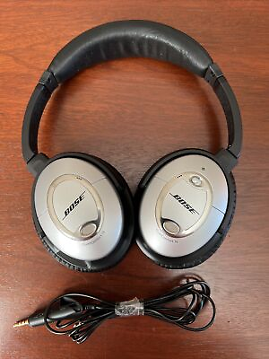 #ad Bose QuietComfort 15 Noise Cancelling Headphones QC15 Silver READ Description $36.97