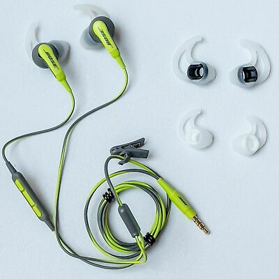 #ad 99% NEW Bose SoundSport In ear Headphones Wired 3.5mm Jack Green for Android IOS $37.66