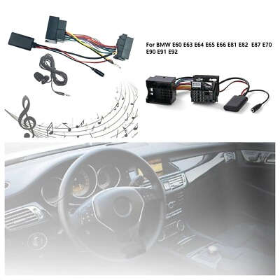 #ad Audio Music Wireless Bluetooth Cable Car Microphone Adapter Wire Harness For BMW $17.07