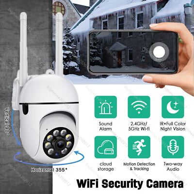 #ad Wireless Security Camera System Indoor Home 5G Wifi Night Vision Cam 1080P HD $19.90