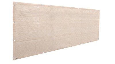 #ad 6x50 Privacy Fence Windscreen 12lbs Premium Quality 200GSM Alion Home Beige $78.99