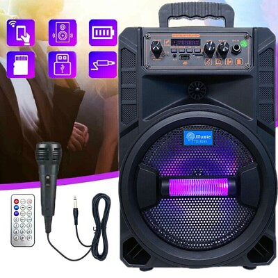 #ad 3000W Portable Bluetooth Speaker Sub Woofer Heavy Bass Sound System Party amp; Mic $36.90