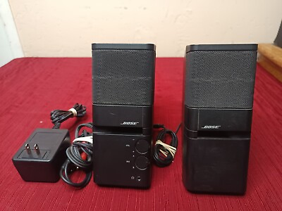 #ad Bose MediaMate Computer Speakers W Power Adapter and Cables TESTED SOUND GREAT $29.99