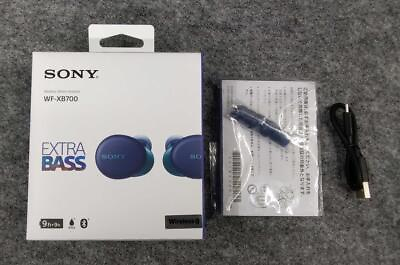 #ad SONY Bluetooth Wireless Earphone EXTRA BASS WF XB700 Navy Blue w box Used $83.80