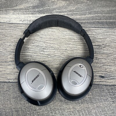 #ad BOSE Quiet Comfort 2 QC2 Noise Cancelling Headphones Works Needs Earpads Cable $29.90