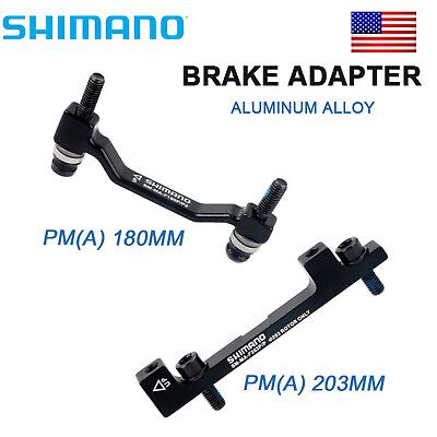 #ad Shimano 180 203mm MTB Disc Brake Rotor Adapter PM IS Front Rear Bicycle Caliper $11.95