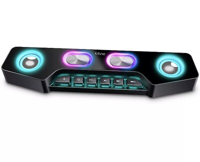 #ad Computer Speaker Bluetooth Wireless Gaming Rgb Desktop Speaker Aux In Wired $49.99