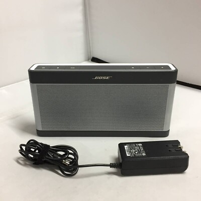 #ad #ad Bose SoundLink III Sound Link 3 Silver Portable Bluetooth Speaker From Japan $190.99