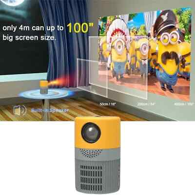 #ad Projector Native 5000 Lumens 1080P FHD WiFi LED Movie Video Home Theater AV USB $58.99